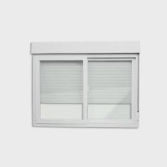 Imagem de Janela de pvc Integrada 140x120cm 2 Folhas com Vidro Liso itec Brimak