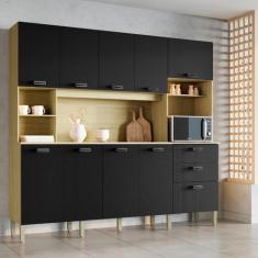 Imagem de Armário para Cozinha com Balcão com Tampo - Intense - Kits Paraná