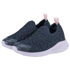 Imagem de Tenis Infantil Menina Slip On Bibi Fly Baby Coração 1186138