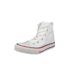 Imagem de Converse Tênis feminino Chuck Taylor All Star de cano alto, Branco óptico, 11 Little Kid