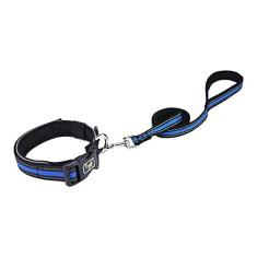Imagem de Coleira refletiva para cães, nylon ajustáveis clássicas, coleiras personalizadas para cães pequenos, médios e grandes