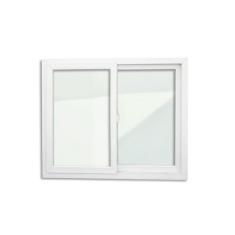 Imagem de Janela de PVC 100x100cm 2 Folhas com Vidro Liso ITEC Brimak Branco