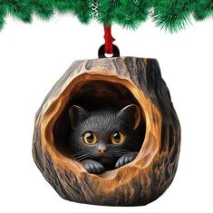 Imagem de Enfeites de Natal em acrílico,Decorações para árvores de Natal de animais | Natal assina pingente bonito - Pingente de saco de ornamento de carro acrílico 2D, decoração de casa de ornamento de férias,