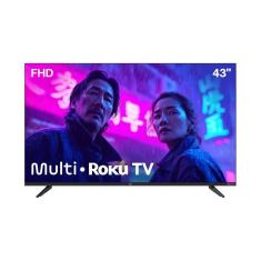 Imagem de Smart TV DLED 43" Multilaser Full HD 43 Essencial Roku