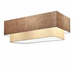 Imagem de Plafon Duplo Retangular Md-3071 80X40 70X30 Palha Bege