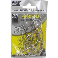 Imagem de Anzol Marine Sports 4330 Super Strong N°8/0, Pacote com 10