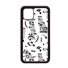 Imagem de Capa com notas musicais e barras para iPhone 12 Pro Max para Apple Mini Mobile Case Shell