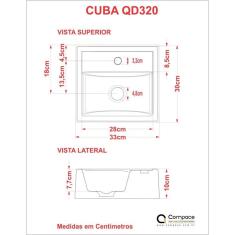 Imagem de Cuba Para Banheiro Q32w Compace 