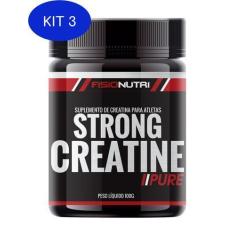 Imagem de Kit 3 Creatina Strong Creatine 100G - Fisionutri