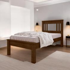 Imagem de Cama Solteiro Aconchegante Sophia Malbec e Off White