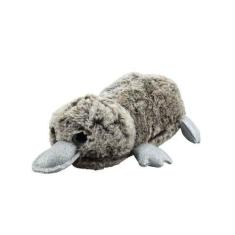 Imagem de Ornitorrinco Cinza Escuro ou Cinza Claro Deitado 26cm Pelúcia - Fofy T