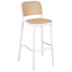 Imagem de Banqueta Legi Palhinha com Encosto Sextavada Polipropileno - Tatu Bola