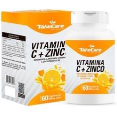 Imagem de Vitamina C 500Mg + Zinco 7Mg 60 Capsulas Imunidade Take Care