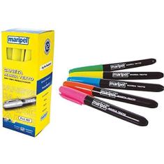 Imagem de Caneta Marca Texto Dry Pen, Maripel 9412VD, Verde, Pacote de 12