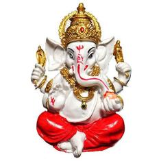 Imagem de Estátua de Ganesha Colorido  Resina 10cm