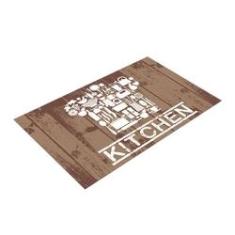 Imagem de Tapete Capacho de Cozinha Woody Kitchen 60x40 Antiderrapante