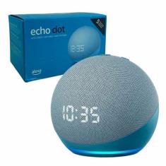 Imagem de Echo Dot 5 Geração Com Relógio Smart Speaker Com Alexa Lançamento - Ec
