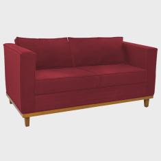 Imagem de Sofá 2 Lugares Europa Suede Vermelho Doce Sonho Móveis