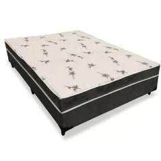 Imagem de Cama Box Bau Conjugada Espuma Dupla Viuvo Corino (110Kg - 1.28X1.88X56)