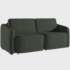 Imagem de Sofá Cama para Sala de Estar 2 Lugares 176cm Montserrat K01 Veludo Verde - Lyam Decor