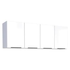 Imagem de Armário Aéreo de Cozinha Aço 4 Portas Jupter 160 Cozimax Branco