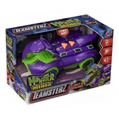 Imagem de Carrinho Brinquedo Monster Minis Cobra Roxo Com Luz E Som F0111-6 - Fu