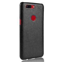 Imagem de Capa para OnePlus 5T, capa de celular com proteção robusta 360° protege seu telefone capa de couro granulado para OnePlus 5T