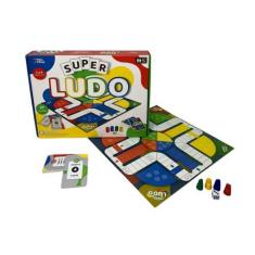 Imagem de Jogo de Tabuleiro Super Ludo Trilha Clássico  Pais & Filhos 7 anos+ Pr