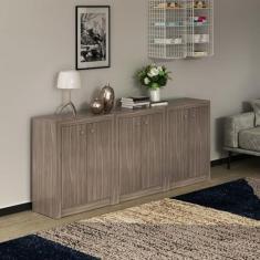 Imagem de Kit 3 Balcões Me4103 com 6 Portas e Prateleira Carvalho