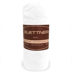 Imagem de Lençol King Avulso de Malha 100% Algodão com Elástico Buettner Branco