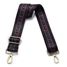 Imagem de Alças de bolsa de substituição, bolsa transversal com fivelas douradas, alça de ombro larga, alça ajustável para bolsas carteiro