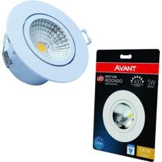 Imagem de kit 2 Spot Led Embutir 5w redondo 3000k  quente-Avant