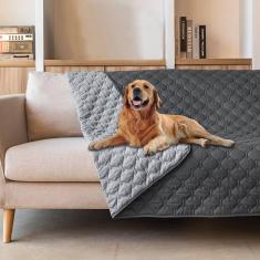 Imagem de Capa de cama para cães impermeável 100% dupla face gogobunny Dark Gr
