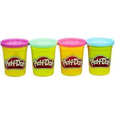 Imagem de Play-Doh 4 Potes De Massinha Sortidos Hasbro B5517 Original