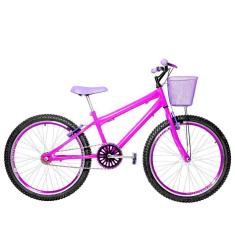 Imagem de Bicicleta Infantil Feminina Aro 24 Aero Cor Pink E Violeta