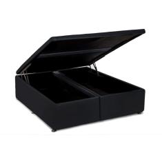 Imagem de Cama Box Baú King Universal Courano Black (186x198x39) - Ortobom