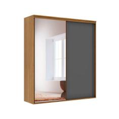 Imagem de Guarda-Roupa Casal Inovatto 100% MDF 2 PT 6 GV Freijó e Titânio
