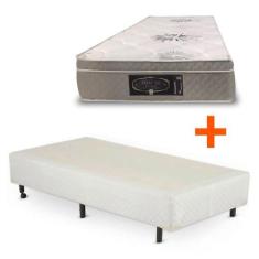 Imagem de Cama Box Universal Solteiro + Dabe Premium Euro Solteiro Padrão - Mola