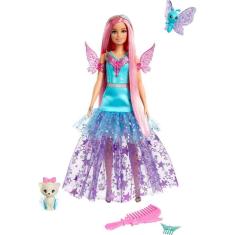 Imagem de Boneca Barbie Boneca Barbie “Malibu” com 2 animais de estimação fantásticos e vestido