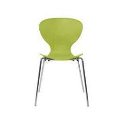 Imagem de Cadeira Formiga em Polipropileno na cor Verde com Pés Cromados