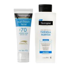 Imagem de Kit Protetor Solar Facial Neutrogena FPS70 40g + Hidratante Corporal Neutrogena Body Care Intensive Hidrata & Suaviza 400ml
