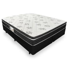 Imagem de Cama Box Queen + Colchão De Molas - Ortobom - Physical Nanolastic 158x198x58cm