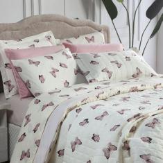 Imagem de Kit Cobre Leito Cama Casal King 3 Peças Essencialle Algodão 160 Fios E