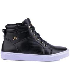 Imagem de Tênis Feminino Botinha couro Legítimo Cano Alto 3012-Feminino