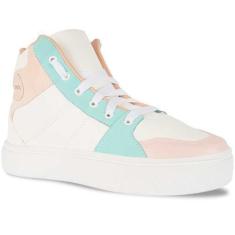 Imagem de Tênis Feminino Cano Alto Multicolorido de Cadarço A1.23 C - Takata, Br