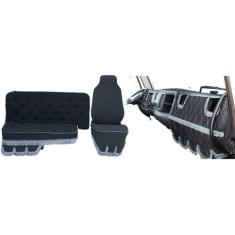 Imagem de Sofá Cama Carona + Capa Banco Le + Capa Painel Mb 712c frontal - DUART