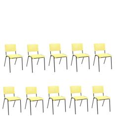 Imagem de Kit 10 Cadeiras Niala Amarelo