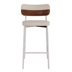 Imagem de Banqueta Alloa Fixa com 4 Pés 50 X 44,7 X 163,5cm com 1 Unidade Areia/Whisky/Branco Epoxi