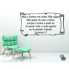 Imagem de Adesivo de Parede Decorativo Frases Versiculos Jeremias 1:7
