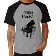 Imagem de Camiseta Raglan Futuro Pianista - Foca na Moda